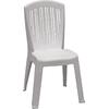 VERONIKA Καρέκλα Τραπεζαρίας Κήπου Στοιβαζόμενη, PP Απόχρωση Άσπρο (Ε398,1)