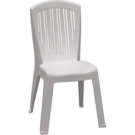 VERONIKA Καρέκλα Τραπεζαρίας Κήπου Στοιβαζόμενη, PP Απόχρωση Άσπρο (Ε398,1)
