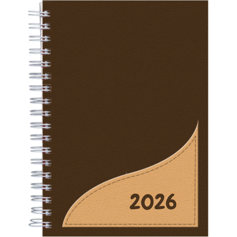 Ημερολόγιο ημερήσιο σπιράλ Ωμέγα 2026 17x25cm σε διάφορα σχέδια