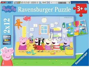 Παζλ 2x12 τεμαχίων - Πέππα το γουρουνάκι