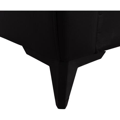 ΚΑΝΑΠΕΣ ΚΡΕΒΑΤΙ ΜΕ ΑΠΟΘ.ΧΩΡΟ TΡΙΘΕΣΙΟΣ NIKKO HM3292.11 ΜΑΥΡΟ PU 207x80x82Υεκ.