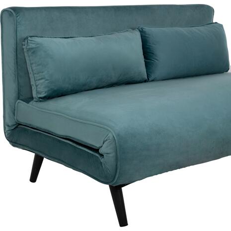 ΚΑΝΑΠΕΣ ΚΡΕΒΑΤΙ 2 ΑΤΟΜΩΝ ASMA HM3077.15 ΒΕΛΟΥΔΟ ΜΕΝΤΑ 140x80x77Yεκ.