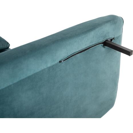 ΚΑΝΑΠΕΣ ΚΡΕΒΑΤΙ 2 ΑΤΟΜΩΝ ASMA HM3077.15 ΒΕΛΟΥΔΟ ΜΕΝΤΑ 140x80x77Yεκ.