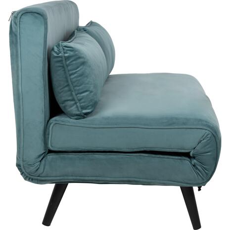 ΚΑΝΑΠΕΣ ΚΡΕΒΑΤΙ 2 ΑΤΟΜΩΝ ASMA HM3077.15 ΒΕΛΟΥΔΟ ΜΕΝΤΑ 140x80x77Yεκ.