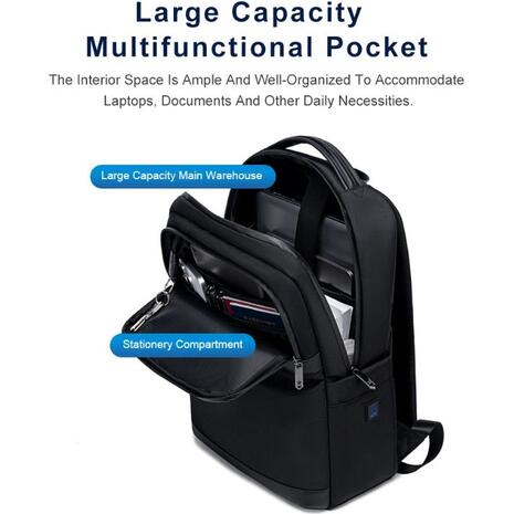 Τσάντα πλάτης Arctic Hunter B00670 με θήκη laptop 15.6", 15L, γκρι