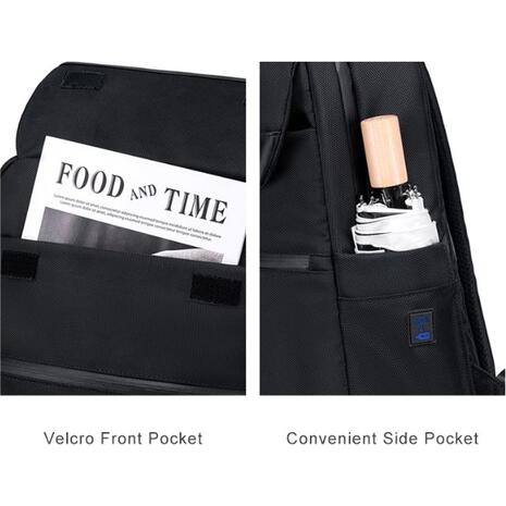 Τσάντα πλάτης Arctic Hunter B00671 με θήκη laptop 15.6", 16L, μαύρη