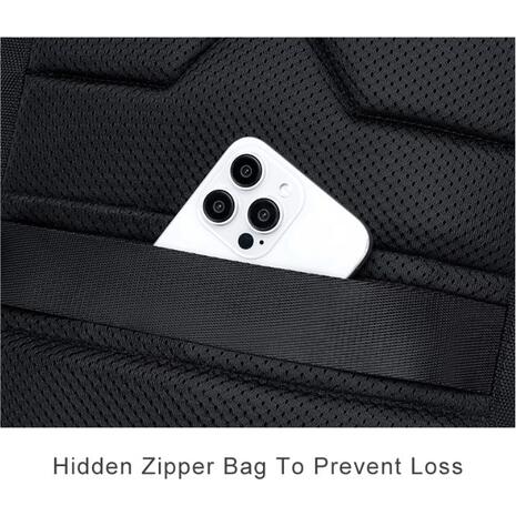 Τσάντα πλάτης Arctic Hunter B00671 με θήκη laptop 15.6", 16L, μαύρη