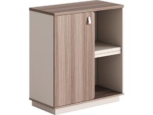 ΝΤΟΥΛΑΠΙ/ΒΙΒΛΙΟΘΗΚΗ ΣΕΙΡΑ SUPERON HM2143 ΜΕΛΑΜΙΝΗ ΜΠΕΖ & ΦΥΣΙΚΟ 80x40x90Υεκ.