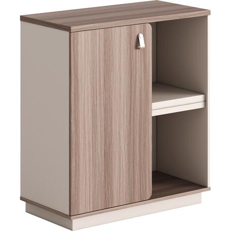 ΝΤΟΥΛΑΠΙ/ΒΙΒΛΙΟΘΗΚΗ ΣΕΙΡΑ SUPERON HM2143 ΜΕΛΑΜΙΝΗ ΜΠΕΖ & ΦΥΣΙΚΟ 80x40x90Υεκ.