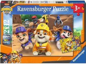 Παζλ Ravensburger Paw Patrol Rubble & Crew 2x12 τεμαχίων