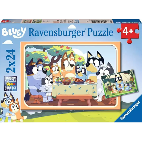 Παζλ Ravensburger Bluey 2x24 τεμαχίων