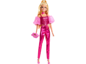 Κούκλα Barbie Deluxe Style Με Λαμπερή Ροζ Εμφάνιση, Κορσέ Και Αξεσουάρ, Ξανθά Μαλλιά (JFP40)