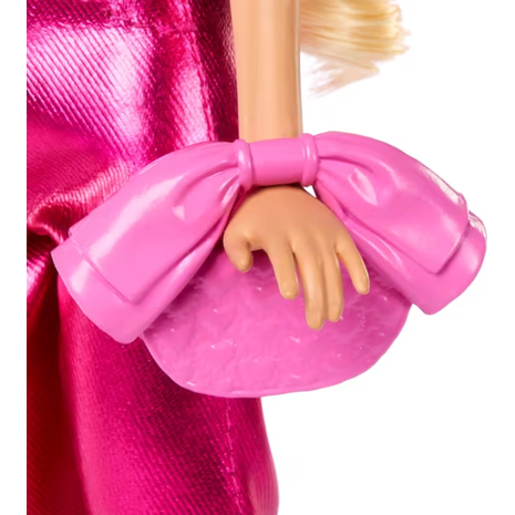 Κούκλα Barbie Deluxe Style Με Λαμπερή Ροζ Εμφάνιση, Κορσέ Και Αξεσουάρ, Ξανθά Μαλλιά (JFP40)