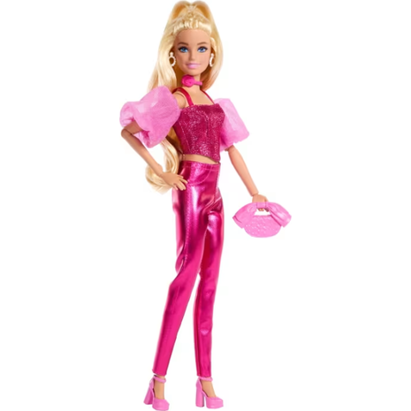 Κούκλα Barbie Deluxe Style Με Λαμπερή Ροζ Εμφάνιση, Κορσέ Και Αξεσουάρ, Ξανθά Μαλλιά (JFP40)