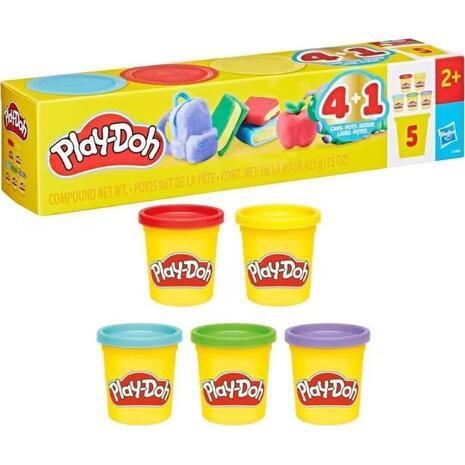 Πλαστελίνη Play-Doh Back To School (πακέτο 5 τεμαχίων)