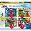 Ravensburger Παζλ 4 σε 1 Spidey & friends