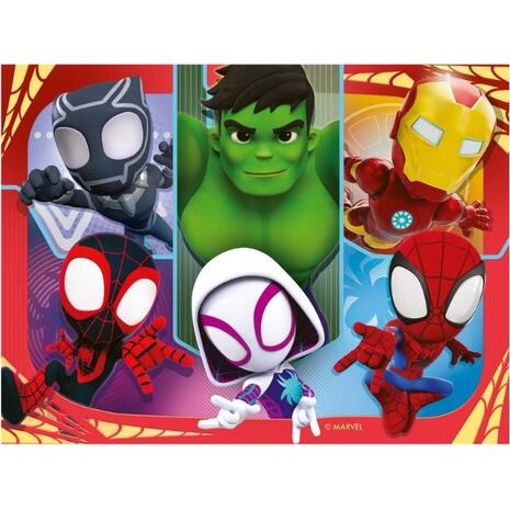 Ravensburger Παζλ 4 σε 1 Spidey & friends
