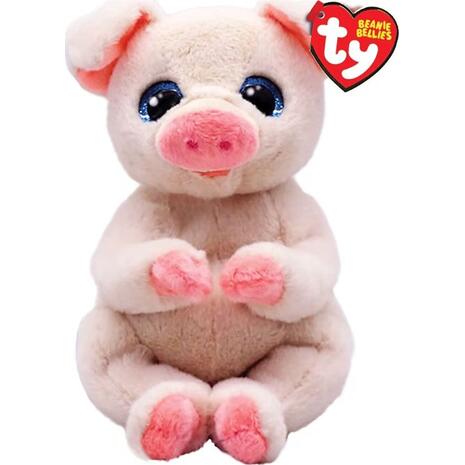 Χνουδωτό Beanie bellies γουρουνάκι ροζ 15cm