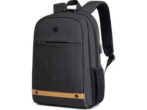 Τσάντα πλάτης Golden Wolf GB00375 με θήκη laptop 15.6", 19L, USB, μαύρη