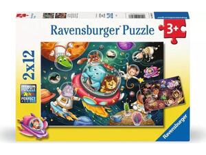 Παζλ 2x12 τεμαχίων Ravensburger Διάστημα