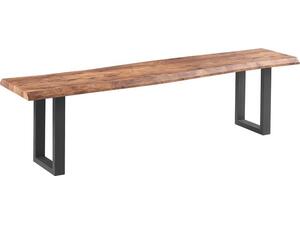 LIZARD 3D PAPER  Πάγκος Μέταλλο Βαφή Μαύρο, Dark Acacia (ΕΜ838,Β)