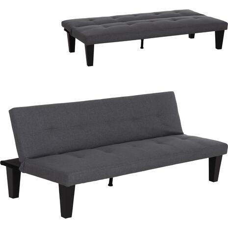 ΚΑΝΑΠΕΣ ΚΡΕΒΑΤΙ 3-ΘΕΣΙΟΣ KORO HM3304.01 ΓΚΡΙ PU ΔΕΡΜΑ 165x75x64Υεκ