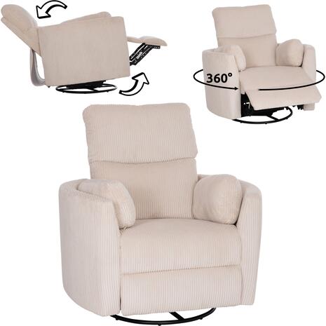 ΠΟΛΥΘΡΟΝΑ ΘΗΛΑΣΜΟΥ/RELAX VELMORA HM3300.03 ΜΠΕΖ ΚΟΤΛΕ ΥΦΑΣΜΑ 100x90x100Υεκ