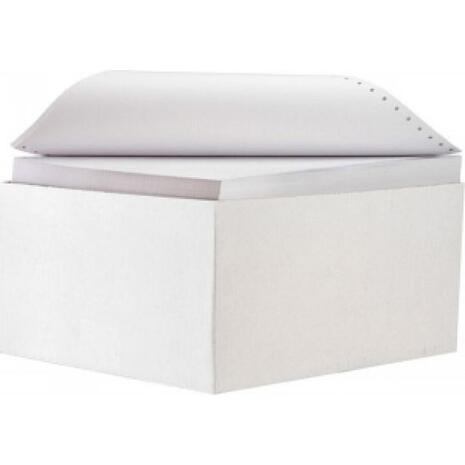 Χαρτί Μηχανογραφικό 11x9.5 Μονό Λευκό μονό με οπές