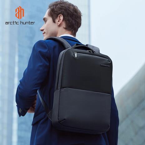 Τσάντα πλάτης Arctic Hunter B00681 με θήκη laptop 15.6", 11L, γκρι