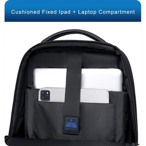 Τσάντα πλάτης Arctic Hunter B00681 με θήκη laptop 15.6", 11L, γκρι