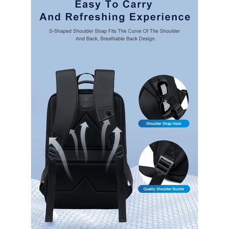 Τσάντα πλάτης Arctic Hunter B00681 με θήκη laptop 15.6", 11L, γκρι