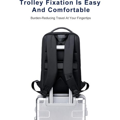 Τσάντα πλάτης Arctic Hunter B00681 με θήκη laptop 15.6", 11L, γκρι