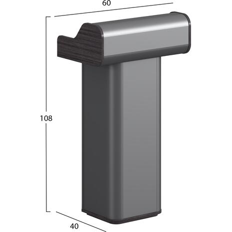 ΑΝΑΛΟΓΙΟ ΟΜΙΛΗΤΗ SPEEKER HM2151 ΜΕΛΑΜΙΝΗ ΣΕ ΓΚΡΙ 60x40x108Υεκ