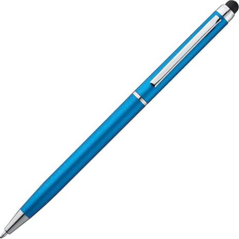 Στυλό- touch pen 13xØ0,6εκ. γαλάζιο - μπλε μελάνι και touch pen (22205-03) (Μπλε)