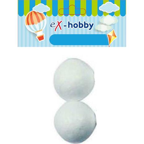 Φελιζόλ μπάλες ex-Hobby 402426 75mm (2 τεμάχια)