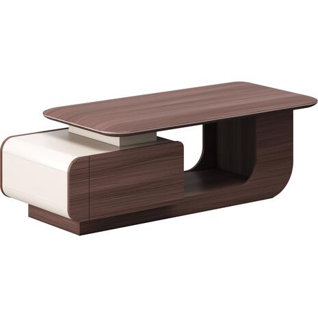 ΤΡΑΠΕΖΙ ΣΑΛΟΝΙΟΥ ΓΡΑΦΕΙΟΥ ΣΕΙΡΑ PRESIDENT HM2150 ΜΕΛΑΜΙΝΗ ΚΑΡΥΔΙ-ΜΠΕΖ 140x60x45Υεκ