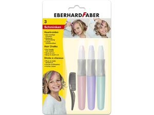 Χρώματα κιμωλίας μαλλιών Eberhard Faber σετ 3 χρωμάτων + χτενάκι (5792-02)