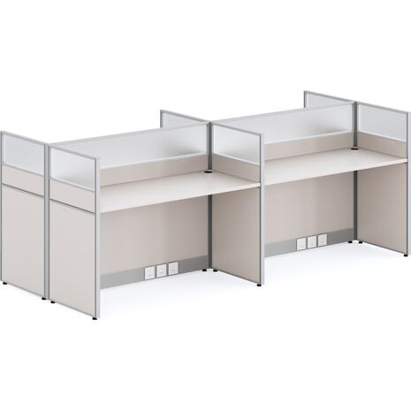 ΣΤΑΘΜΟΣ ΕΡΓΑΣΙΑΣ 4 ΘΕΣΕΩΝ ΣΕΙΡΑ NEWLINE HM18288 ΜΕΛΑΜΙΝΗ ΚΡΕΜ 249x123x110Υεκ