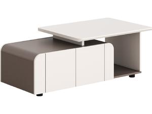 ΝΤΟΥΛΑΠΙ ΓΡΑΦΕΙΟΥ ΣΕΙΡΑ NEWLINE HM18285 ΜΕΛΑΜΙΝΗ ΣΕ ΚΡΕΜ-ΑΝΟΙΧΤΟ ΚΑΦΕ 120x60x42Υεκ