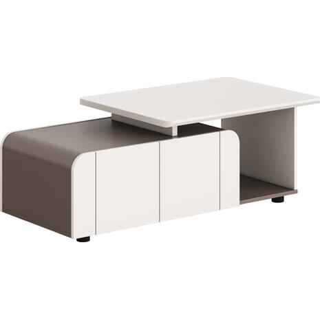 ΝΤΟΥΛΑΠΙ ΓΡΑΦΕΙΟΥ ΣΕΙΡΑ NEWLINE HM18285 ΜΕΛΑΜΙΝΗ ΣΕ ΚΡΕΜ-ΑΝΟΙΧΤΟ ΚΑΦΕ 120x60x42Υεκ