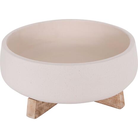 ΓΛΑΣΤΡΑ ΕΣ.ΧΩΡΟΥ FRELLO HM4674.02M ΛΕΥΚΟ FIBER CEMENT--TEAK ΒΑΣΗ 27x26,5x12Υεκ.