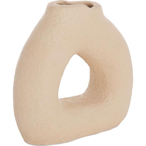 ΕΠΙΤΡΑΠΕΖΙΟ ΔΙΑΚΟΣΜΗΤΙΚΟ ΒΑΖΟ DECANT HM4667.02S ΤΕΡΑΚΟΤΑ ΣΕ ΚΡΕΜ--17.5x6.5x17Υεκ.