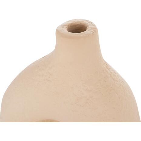 ΕΠΙΤΡΑΠΕΖΙΟ ΔΙΑΚΟΣΜΗΤΙΚΟ ΒΑΖΟ DECANT HM4667.02Μ ΤΕΡΑΚΟΤΑ ΣΕ ΚΡΕΜ--17x6.5x20Υεκ.