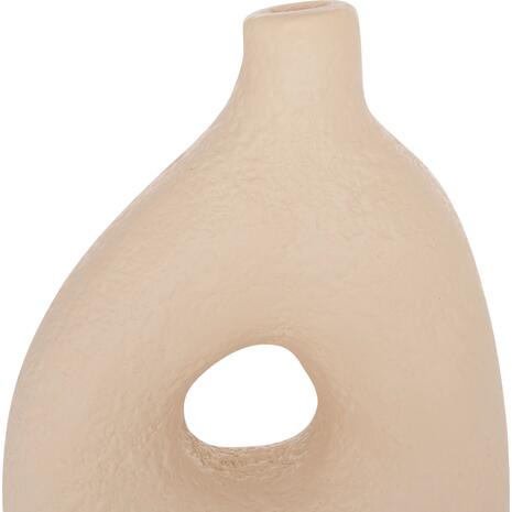 ΕΠΙΤΡΑΠΕΖΙΟ ΔΙΑΚΟΣΜΗΤΙΚΟ ΒΑΖΟ DECANT HM4667.02Μ ΤΕΡΑΚΟΤΑ ΣΕ ΚΡΕΜ--17x6.5x20Υεκ.