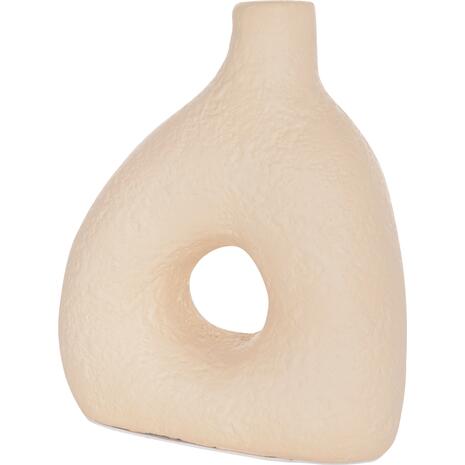 ΕΠΙΤΡΑΠΕΖΙΟ ΔΙΑΚΟΣΜΗΤΙΚΟ ΒΑΖΟ DECANT HM4667.02Μ ΤΕΡΑΚΟΤΑ ΣΕ ΚΡΕΜ--17x6.5x20Υεκ.