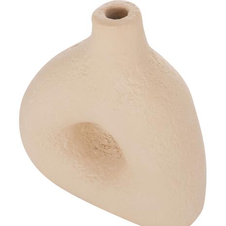 ΕΠΙΤΡΑΠΕΖΙΟ ΔΙΑΚΟΣΜΗΤΙΚΟ ΒΑΖΟ DECANT HM4667.02Μ ΤΕΡΑΚΟΤΑ ΣΕ ΚΡΕΜ--17x6.5x20Υεκ.