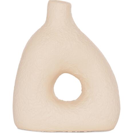 ΕΠΙΤΡΑΠΕΖΙΟ ΔΙΑΚΟΣΜΗΤΙΚΟ ΒΑΖΟ DECANT HM4667.02Μ ΤΕΡΑΚΟΤΑ ΣΕ ΚΡΕΜ--17x6.5x20Υεκ.