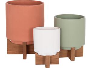 ΣΕΤ 3 ΓΛΑΣΤΡΕΣ ΜΕ TEAK ΒΑΣΕΙΣ TANTI HM4685 FIBER CEMENT ΣΕ 3 ΧΡΩΜΑΤΑ