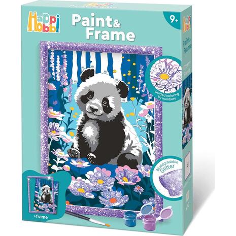 Happihobbi Paint And Frame Paint By Numbers Dreamy Panda (1036-41028)