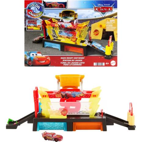Mattel Disney Cars Cars Πλυντήριο Χρωμοκεραυνών Disney Pixar Cars Σετ Παιχνιδιών (JBM70)